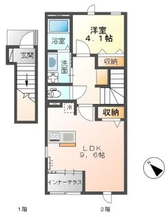 ニューアレイ【2階】の間取り