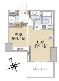 藤和シティホームズ芝浦【5階】の間取り