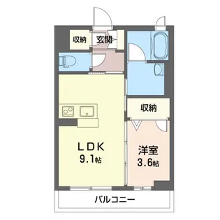 グランディールIV【1階】の間取り
