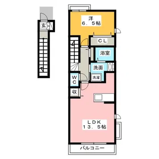 ラフレシール・K【2階】の間取り
