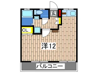 シティハイム ファミール B棟【2階】の間取り