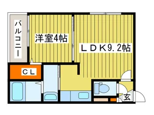 デュークYK山の手【3階】の間取り