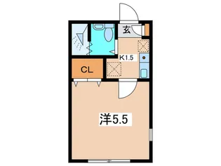 ドルフィン山崎A【1階】の間取り