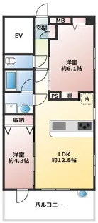 コンフォルシア西川口【1階】の間取り
