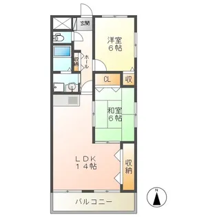 New Camellia【3階】の間取り