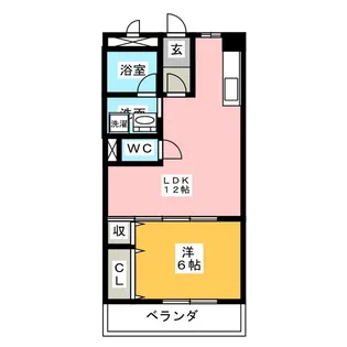 メゾンツツミ【4階】の間取り