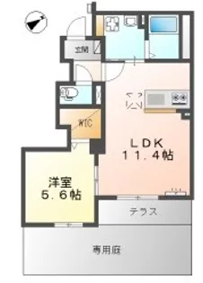 ポンテ・リング 壱番館【1階】の間取り
