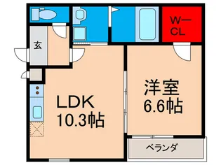 フジパレス神田町【1階】の間取り