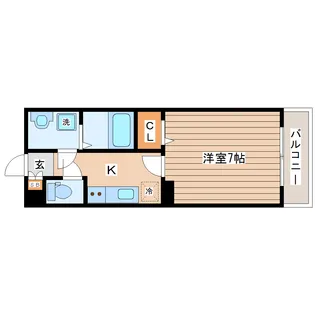 CINZA東仙台【2階】の間取り