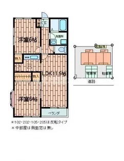 パークサイド久下【2階】の間取り