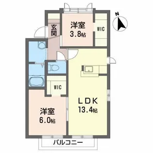 セフィラM C【2階】の間取り