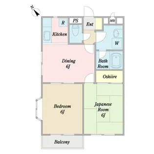 エスポワール弐番館【2階】の間取り