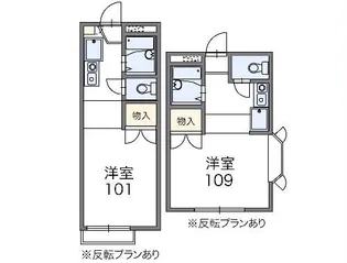レオパレスFLORIAII【1階】の間取り