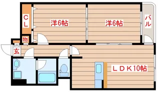 パークサイド上杉公園【2階】の間取り