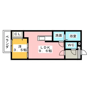 リヴェール東味鋺【1階】の間取り