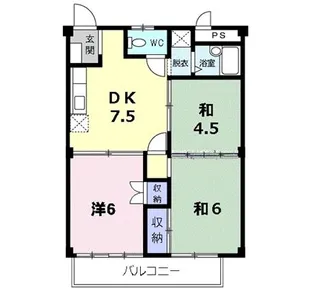 吉田ハイツ【2階】の間取り