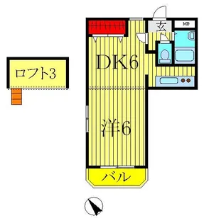 ウィンベルデュエット北柏第1【2階】の間取り