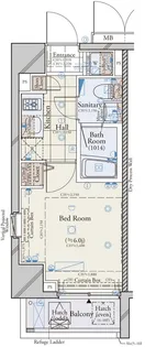 コンシェリア虎ノ門<TOKYO PREMIUM>【9階】の間取り