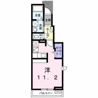 リバージュ厚木V【1階】の間取り