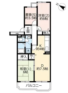 UR多摩ニュータウンコリナス長池【4階】の間取り