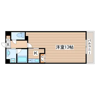 ツインプラザ幸【6階】の間取り