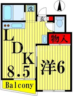 第二光陽ハイム【5階】の間取り
