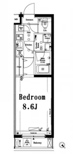 アクサス新江古田【4階】の間取り