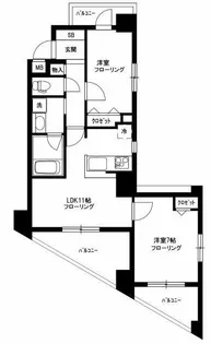 日神パレステージ西巣鴨【2階】の間取り