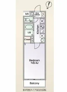 グローリオシェルト仙川II【2階】の間取り