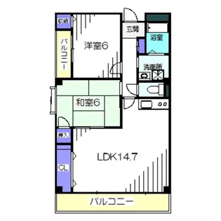 金岡パークヴィラ【4階】の間取り