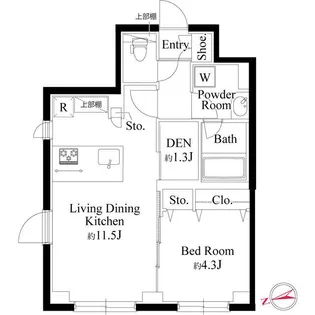 ラ・ペルラ下北沢【3階】の間取り