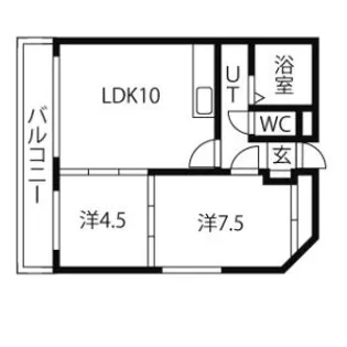 ドミローレル第8【3階】の間取り