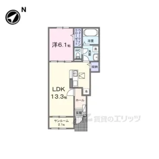 カーサルミノーゾ【1階】の間取り