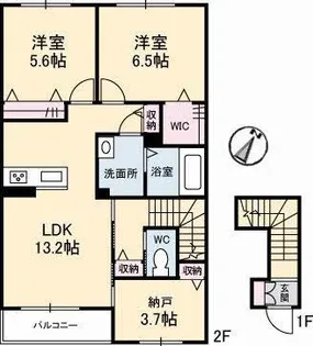 ニンナ・ナンナ A棟【2階】の間取り