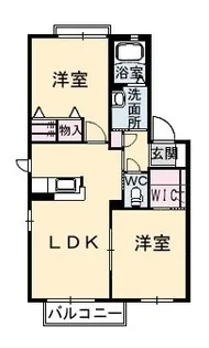 シャーメゾンヴェルジュールI棟【2階】の間取り