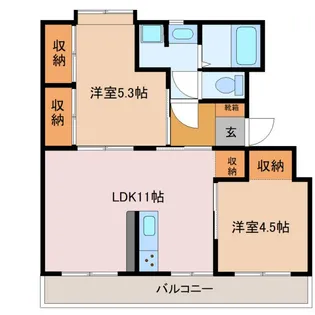 ドリーム佐倉II棟【2階】の間取り