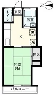 みのりハイツ【2階】の間取り