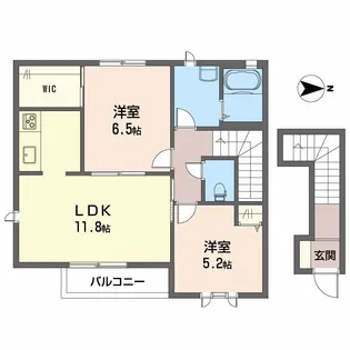 フサクラヴィエ B棟【2階】の間取り