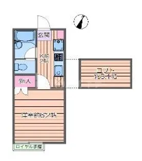 エスポワール弐番館【2階】の間取り