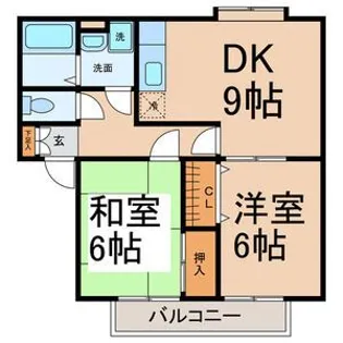 クエルカス【2階】の間取り