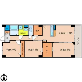 PLACIDES【2階】の間取り