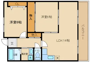 パイオニア松井【2階】の間取り