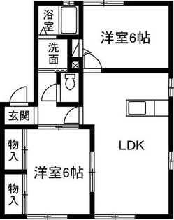 コスモ B【1階】の間取り