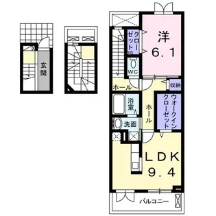 マイズ【3階】の間取り