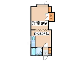 ラ・シエル芦野【1階】の間取り
