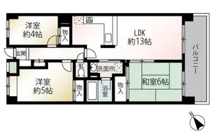 フォレスタ井土ヶ谷I【3階】の間取り