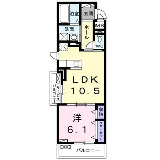 エルピーノ【2階】の間取り