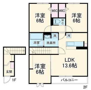 ミモザ・ヴェルデ【2階】の間取り