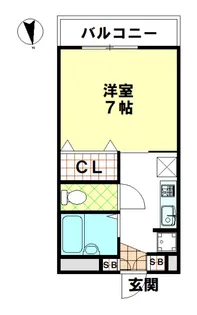 アミュレットナカダ【2階】の間取り