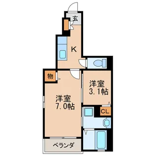 REGAROI【1階】の間取り
